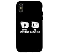 Viking Chess Your Daughter My Daughter Brother Funny Kubb Case for iPhone X/XS