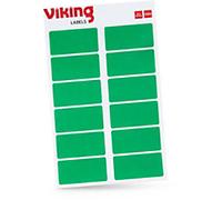 Viking Coloured Labels Adhesive Green 2.5 x 5 cm Pack of 320