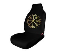 Viking Compass Norse Mythology Nordic Protection Symbol Car Seat Covers, Seats Protection for Women and Girls, Suitable for Most Vehicles, Cars, Trucks, SUVs, Vans.