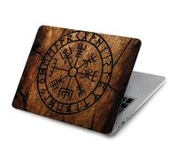 Viking Compass Wood Case Cover For MacBook Pro 14 M1-M5 A2442 A2779 A2992 A2918 A3112 A3185 A3401 A3434 A3112