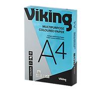 Viking Contrast A4 Coloured Paper Bright Blue 80 gsm 500 Sheets