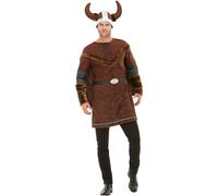 Mens Adults Viking Barbarian Fancy Dress Costume Large