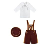 Viking Costume Kids School Girl Outfit Robin Hood White Apron Princess Fancy Dress for Maid Men Oktoberfest Women Tudor Girls Victorian Boys Suffragette