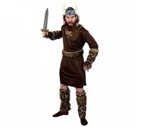 Viking Costume with Helmet + Sword I Love Fancy Dress Brown XL