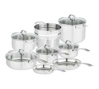 Viking Culinary 3-Ply 13-Piece Cookware Set,Stainless,L,40011-9993NC