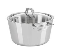 Viking Culinary 4013-3005 5.2 Qt. Dutch Oven w/Lid 3-Ply Contemporary, Stainless Steel, Silver