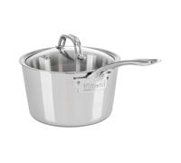 Viking Culinary Contemporary 3-Ply Stainless Steel Saucepan 3.4 Quart Includes Glass Lid Dishwasher Oven Safe Works on All Cooktops includin