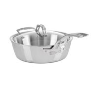 Viking Culinary Contemporary 3-Ply Stainless Steel Saut? Pan 3.6 Quart Includes Glass Lid Dishwasher Oven Safe Works on All Cooktops includi