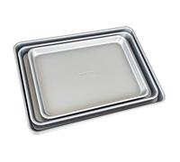 Viking Culinary Nonstick Baking Sheet 3 Piece Set Large Medium & Small Aluminized Steel 0.8. mm Gauge
