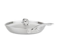 Viking Culinary Professional 5-Ply Stainless Steel Fry Pan 12 Inch Includes Lid Dishwasher Oven Safe Works on All Cooktops including Induction S