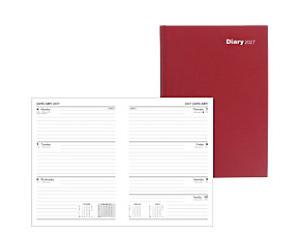 Viking Diary 2027 A5 Week to view English Red 5108715