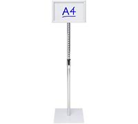 Viking Display Stand A4 Aluminium, Melamine Silver Basic