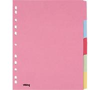 Viking Dividers Blank Dividers 100% Recycled A4+ Assorted 5 Part Cardboard Rectangular 11 Holes 28403
