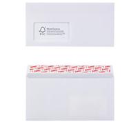 Viking DL Peel and Seal Envelopes White 220 (W) x 110 (H) mm Window 100 gsm Pack of 50