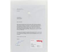 Viking Document Wallet A4 Press Stud PP (Polypropylene) Portrait 23.7 (W) x 33.2 (H) cm Transparent Pack of 5