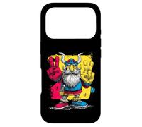 Viking Double Peace Graffiti Pop Character Graphic Art Sign Case for iPhone 17 Pro