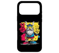 Viking Double Peace Graffiti Pop Character Graphic Art Sign Case for iPhone 17 Pro Max