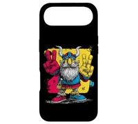 Viking Double Peace Graffiti Pop Character Graphic Art Sign Case for iPhone Air