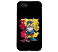Viking Double Peace Graffiti Pop Character Graphic Art Sign Case for iPhone SE (2020) / 7/8