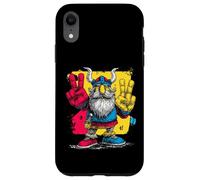 Viking Double Peace Graffiti Pop Character Graphic Art Sign Case for iPhone XR