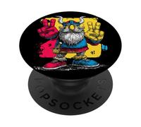 Viking Double Peace Graffiti Pop Character Graphic Art Sign PopSockets Adhesive PopGrip