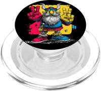 Viking Double Peace Graffiti Pop Character Graphic Art Sign PopSockets PopGrip for MagSafe
