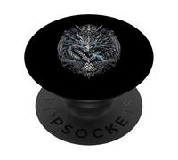 Viking Dragon Jormungandr & Niddhogg Vikings Dragon PopSockets Adhesive PopGrip