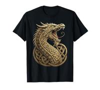 Viking Dragon - Norse Knotwork Art Fantasy Dragon T-Shirt