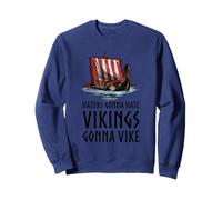 Viking Dragon Ship - Vikings Gonna Vike - Medieval History Sweatshirt