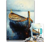 Viking Drakkar Boat 1000 Piece Jigsaw Puzzles for Teenagers,Challenging Game Gifts for Is Ideal As A Gift for The Whole Family (38x26cm)