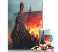 Viking Drakkar Boat Jigsaw Puzzles for Adults,Challenging To Complete But Fun And Humorous Birthday Present,Gifts,Wall Art (50x75cm)