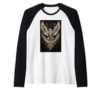 Viking Eagle Vedrfölnir Viking Runes Valhalla Celtic Raglan Baseball Tee