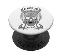 Viking Einherjar Skull Chosen For Valhalla Warrior Norse PopSockets Adhesive PopGrip
