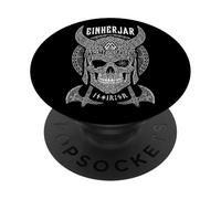 Viking Einherjar Skull Chosen For Valhalla Warrior Norse PopSockets Adhesive PopGrip