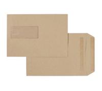 Viking Envelopes Window C5 229 (W) x 162 (H) mm Self Seal Brown 90 gsm Pack of 500