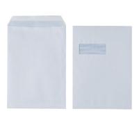 Viking Envelopes with Window C4 229 (W) x 324 (H) mm Self-adhesive Self Seal White 90 gsm Pack of 250