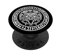 Viking Fenrir Emblem - Monstrous Wolf Norse Mythology PopSockets Adhesive PopGrip