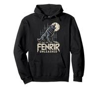 Viking FENRIR Wolf Norse Mythology Celtic - Howling Wolf Pullover Hoodie