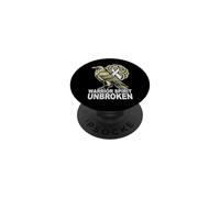 Viking Fight Lung Cancer - Norse Warrior Spirit Unbroken PopSockets Adhesive PopGrip