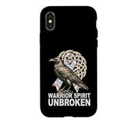 Viking Fight Lung Cancer - Warrior Spirit Unbroken Case for iPhone X/XS
