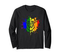 Viking Gay Lesbian LGBTQ Ally Rainbow Nordic Vikings Norse Long Sleeve T-Shirt