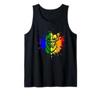 Viking Gay Lesbian LGBTQ Ally Rainbow Nordic Vikings Norse Tank Top