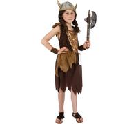 Viking Girls Fancy Dress Saxon Medieval World Book Day Childresn Kid Costume New