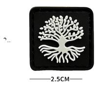 Viking Glow-in-The-Dark 3D Morale Patch Holy Triangle Symbol PVC Hook & Loop Patch