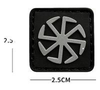 Viking Glow-in-The-Dark 3D Morale Patch Holy Triangle Symbol PVC Hook & Loop Patch