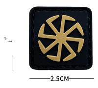 Viking Glow-in-The-Dark 3D Morale Patch Holy Triangle Symbol PVC Hook & Loop Patch