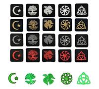 Viking Glow-in-The-Dark 3D Morale Patch Holy Triangle Symbol PVC Hook & Loop Patch