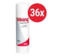 Viking Glue Stick 20 g Transparent Pack of 36