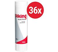 Viking Glue Stick 40 g Transparent Pack of 36