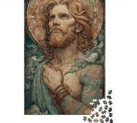 Viking God Odin Art Print Jigsaw Puzzles Puzzles for Adults Kids. 1000 Pieces Impossible Challenge Toy Educational Game Home Decoration for Educational Games Gifts 70x50cm/1000pcs
